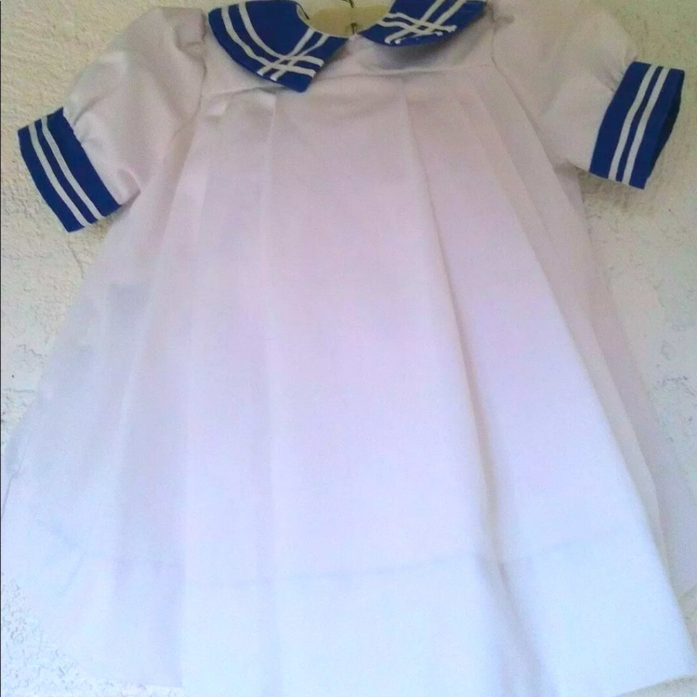 Vintage Little Bit 3T Sailor Dress Collared